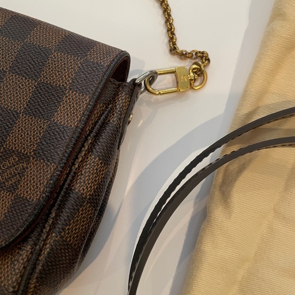 Authentic Louis Vuitton Rare / Discontinued, Shoulder Clutch Damier Ebene MM - Picture 10 of 14